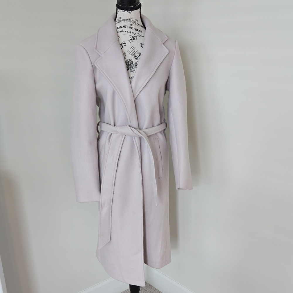 Old Navy Pale Lavender Belted Trench Coat